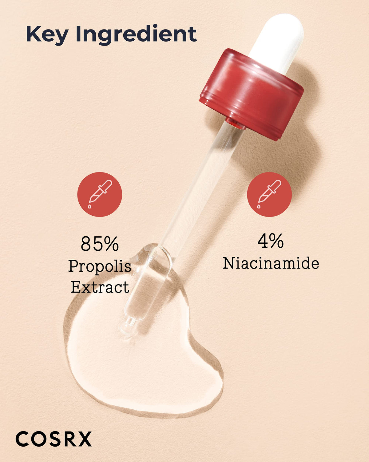 Authentic COSRX imported skincare packaging showing centella complex ingredients list.