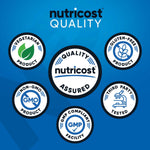 Nutricost vegetarian BCAA powder scoop showing fine crystalline texture