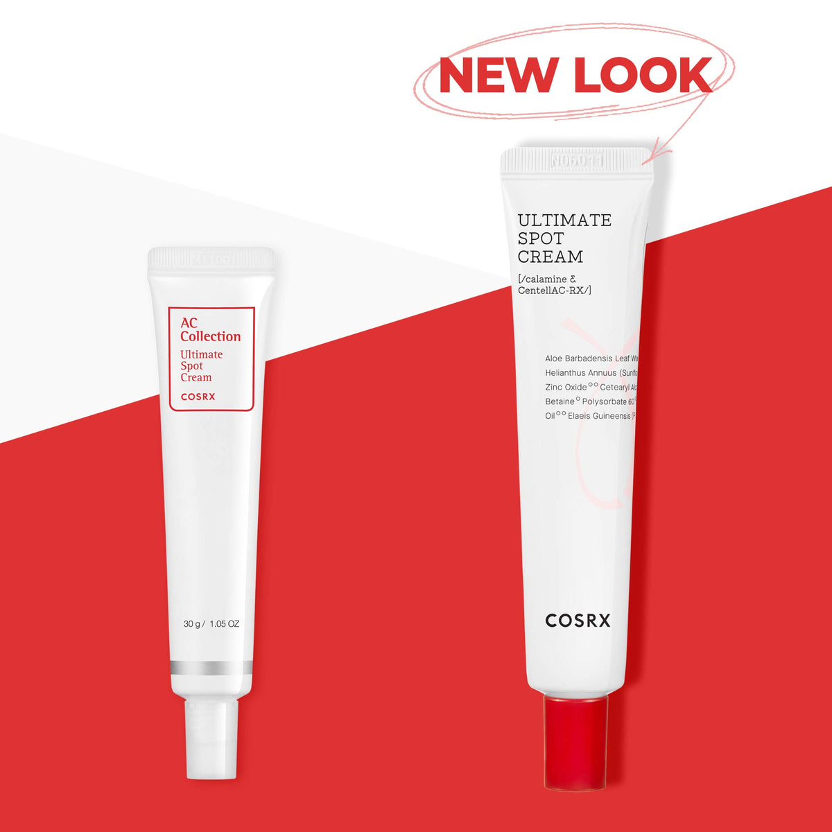COSRX intensive overnight acne blemish cream showing the air-tight dual block cap design.