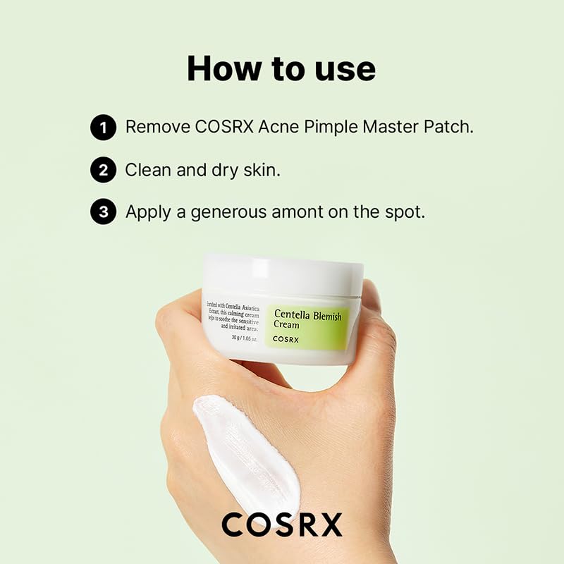 Texture of COSRX centella blemish cream for reducing pimple marks