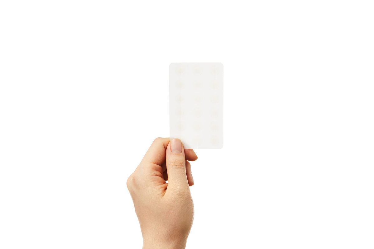 Cosrx daytime pimple patch packaging showcasing invisible breakout protection benefits