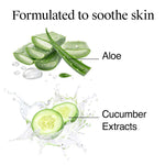 Gentle dual phase cosmetic cleanser bottle demonstrating the shaken active formula.
