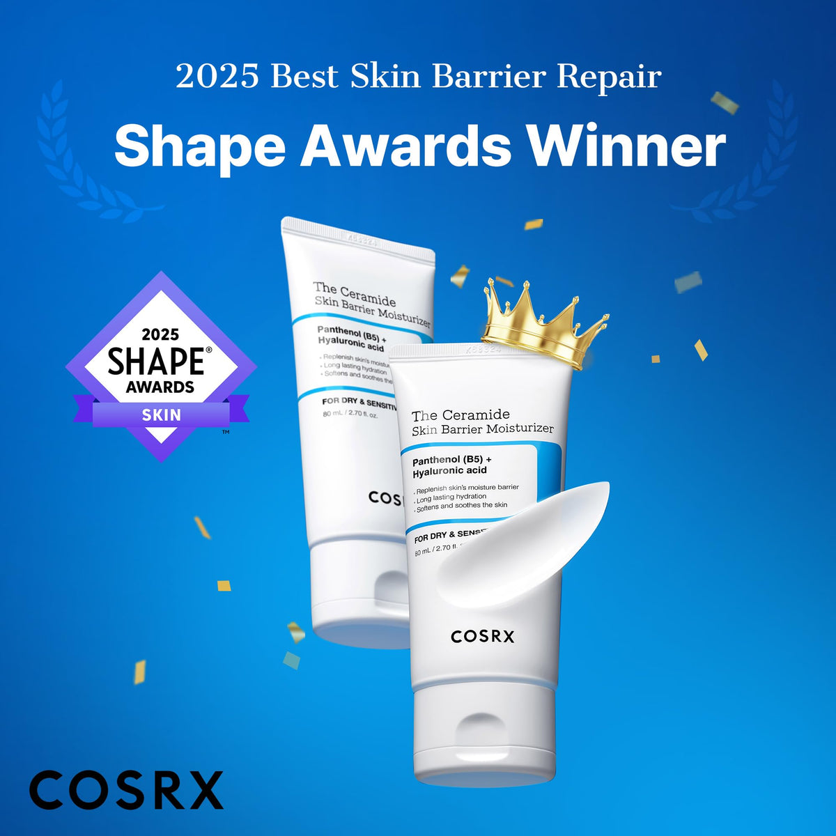 COSRX Korean face cream showing the texture of the seven ceramides formula