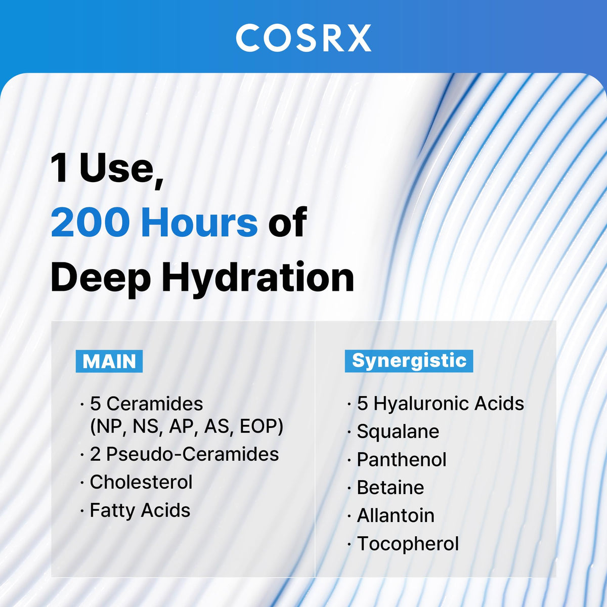 COSRX imported skin barrier moisturizer tube displayed with a clean background