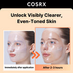 COSRX Korean skincare hydrogel mask sheets turning transparent on skin application