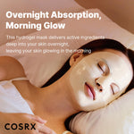 COSRX travel essentials skincare set displaying three sheets of discoloration care masks