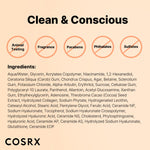 Skincare routine display showcasing COSRX hydrogel overnight collagen mask properties