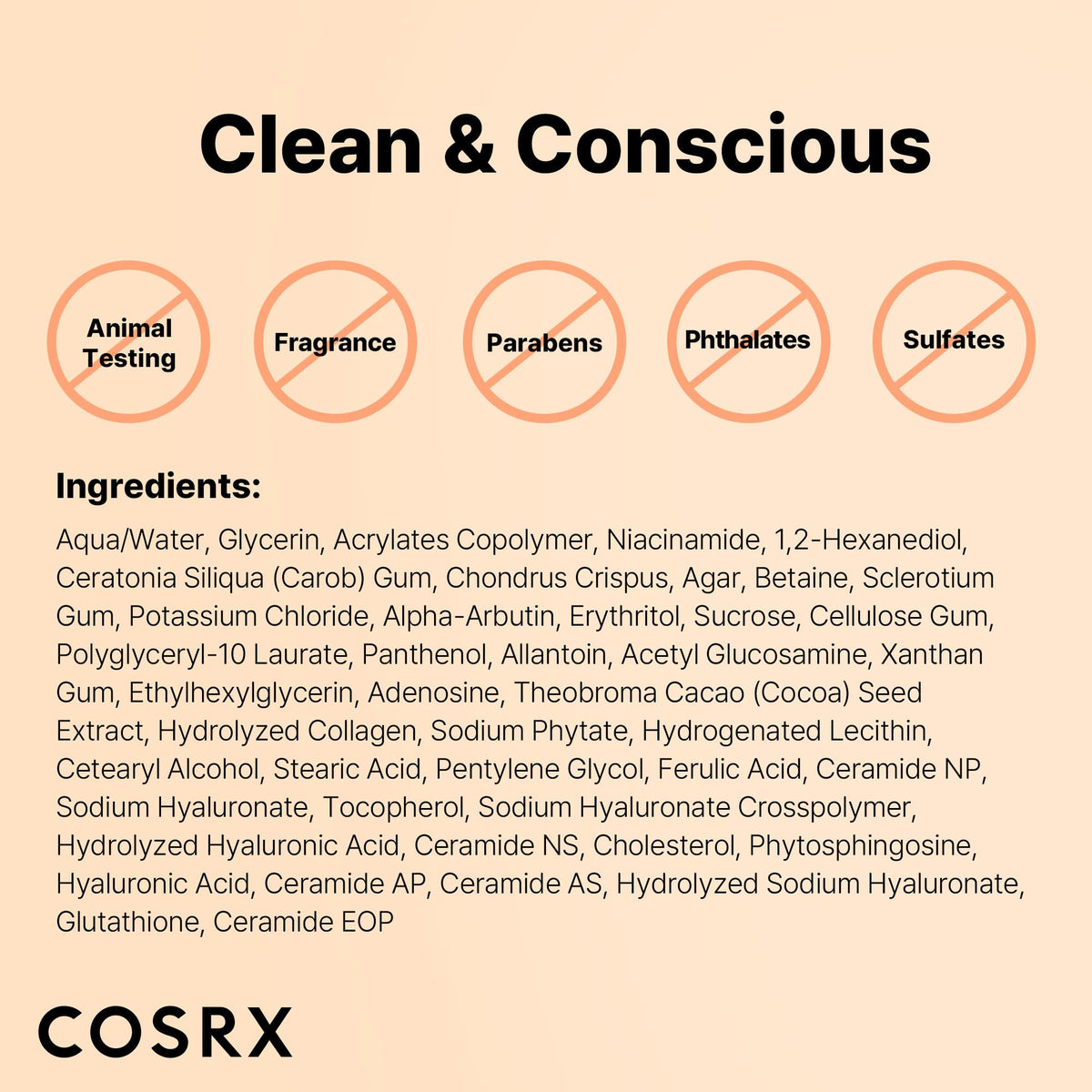 Skincare routine display showcasing COSRX hydrogel overnight collagen mask properties