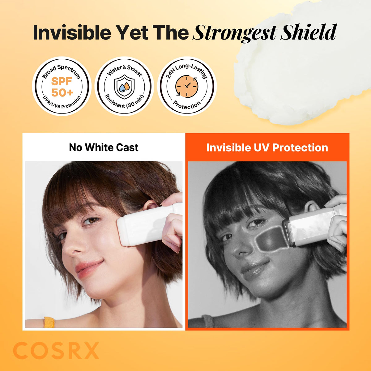 Travel size portable sunscreen stick SPF 50 protection