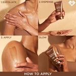 L'Oreal Paris sunless tanning gelee bottle standing upright on a clean retail display surface