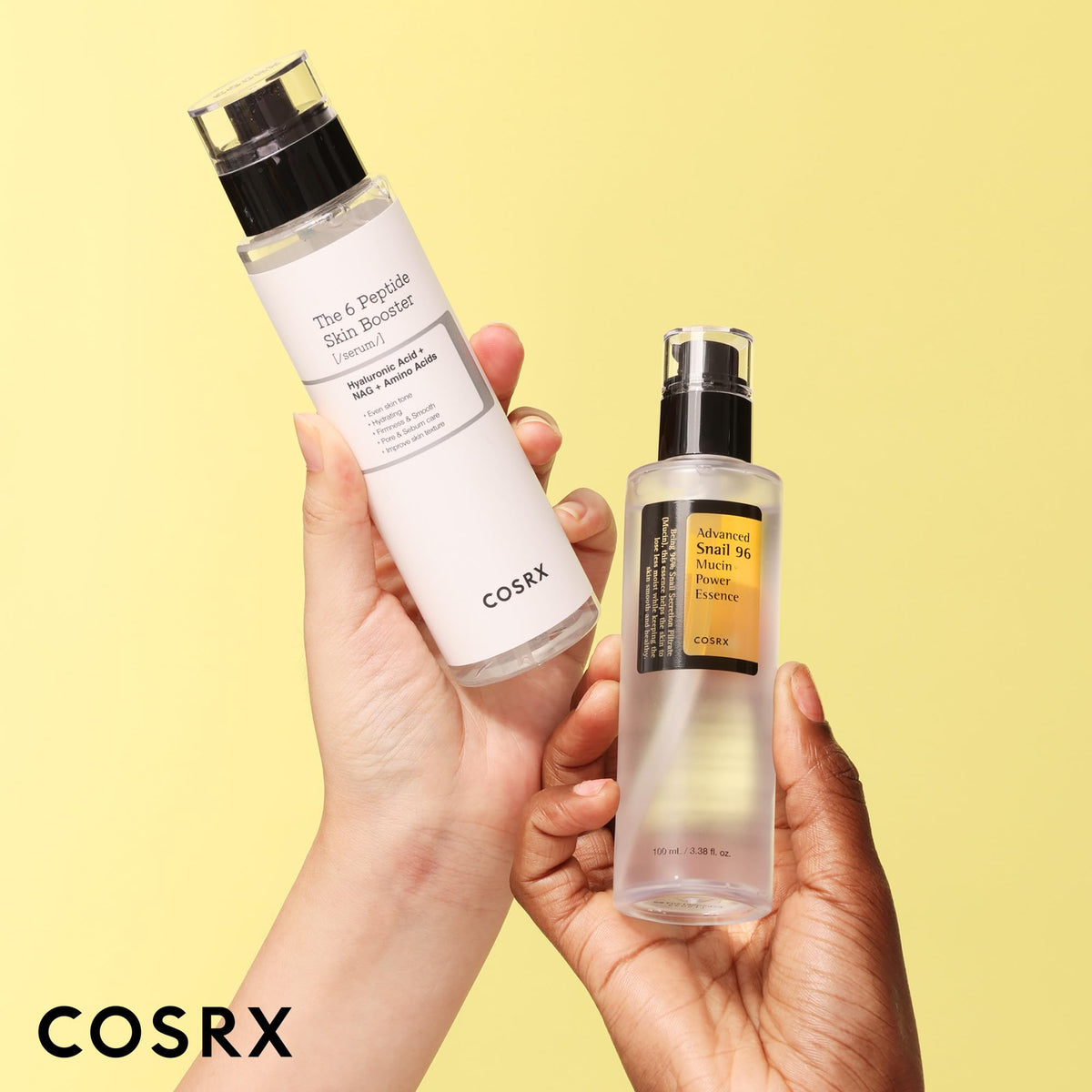 COSRX glowing skin kit containing essence and booster serum