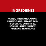 Gillette Foamy Regular Shaving Foam back label details