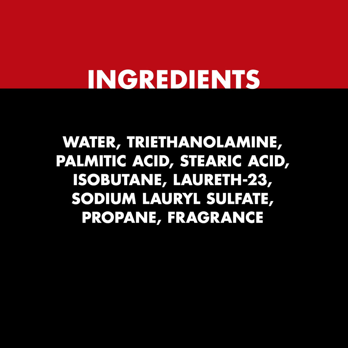 Gillette Foamy Regular Shaving Foam back label details