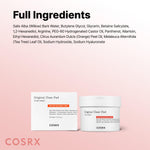 COSRX authentic USA imported clear pad container showing product description and ingredients list