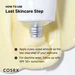 Swatch of the elastic creamy texture of COSRX 0.1 percent pure retinol treatment