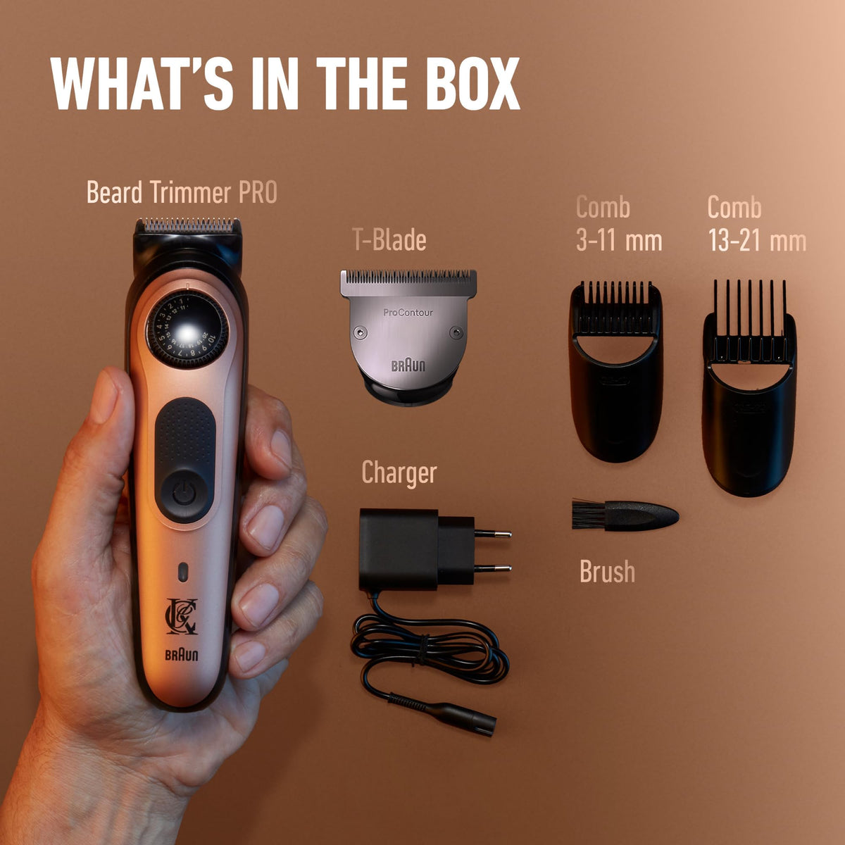 Gillette trimmer being washed under water