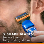 Gillette waterproof grooming kit in organizer tray