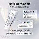 Full set of COSRX PDRN Exosome Mask showing the fifty milliliter tube and the included applicator brush.