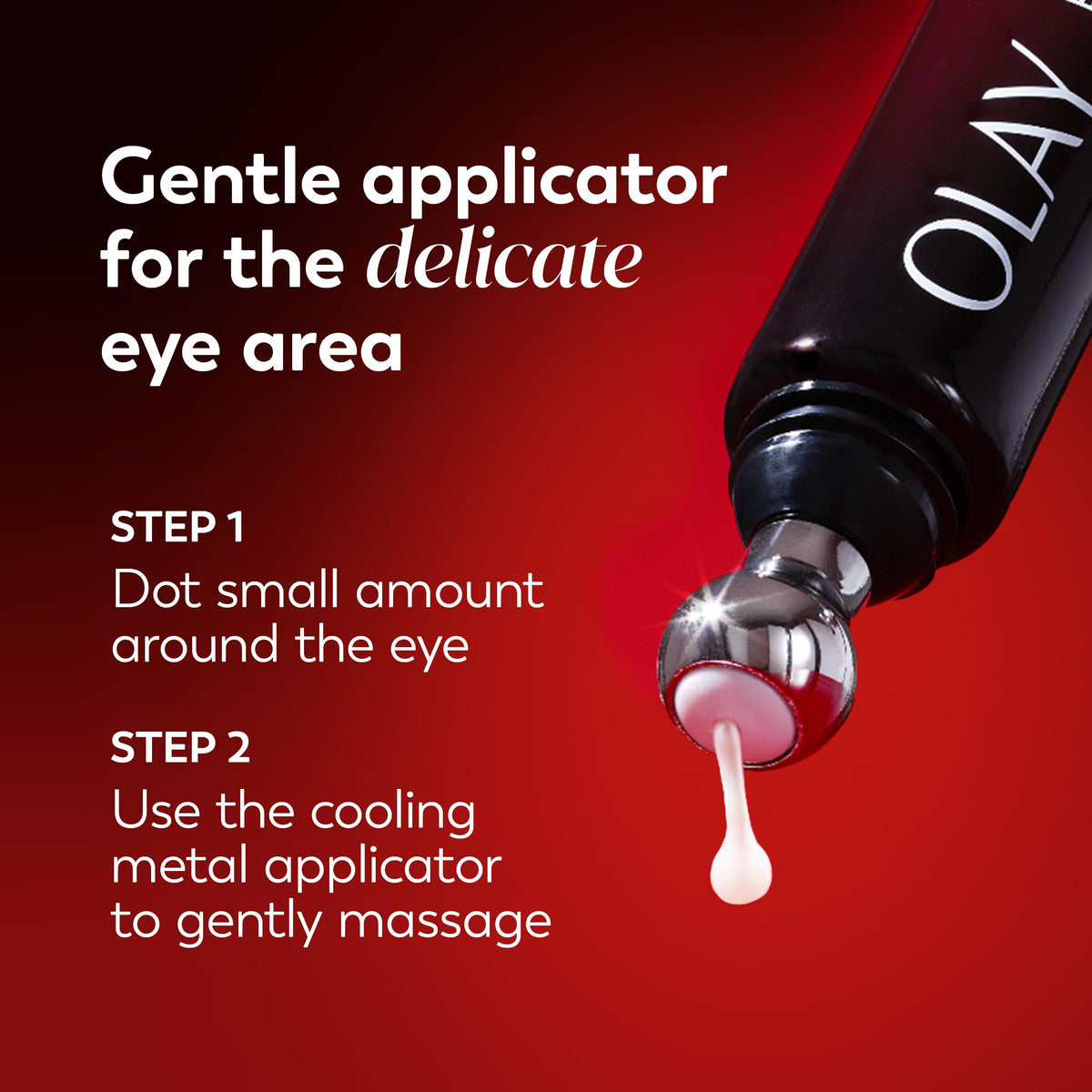 Olay imported anti wrinkle eye serum product texture shot