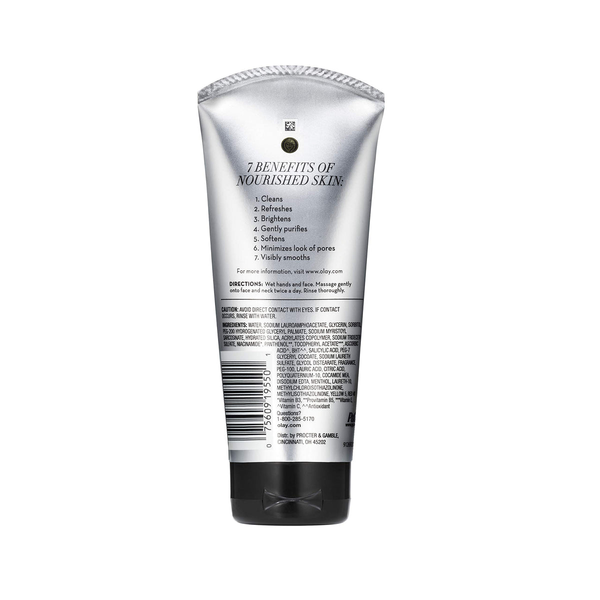 Olay exfoliating face wash with citrus extract for anti aging care