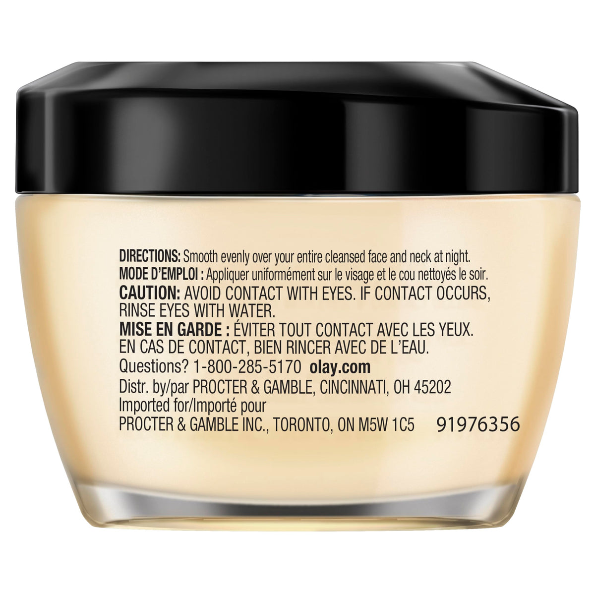 Premium Olay Total Effects anti aging facial moisturizer for night time hydration routine