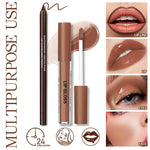 HOSAILY waterproof brown lip liner pencil close up view
