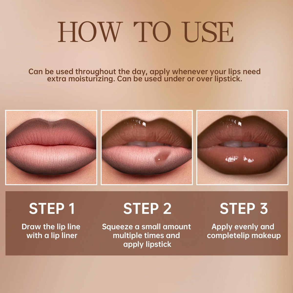 HOSAILY moisturizing lip glow oil kit side by side product layout
