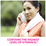 Nutritional facts label for Caltrate 600 Plus D3
