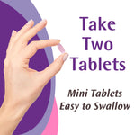 Back label of Caltrate Minis 150 tablets bottle