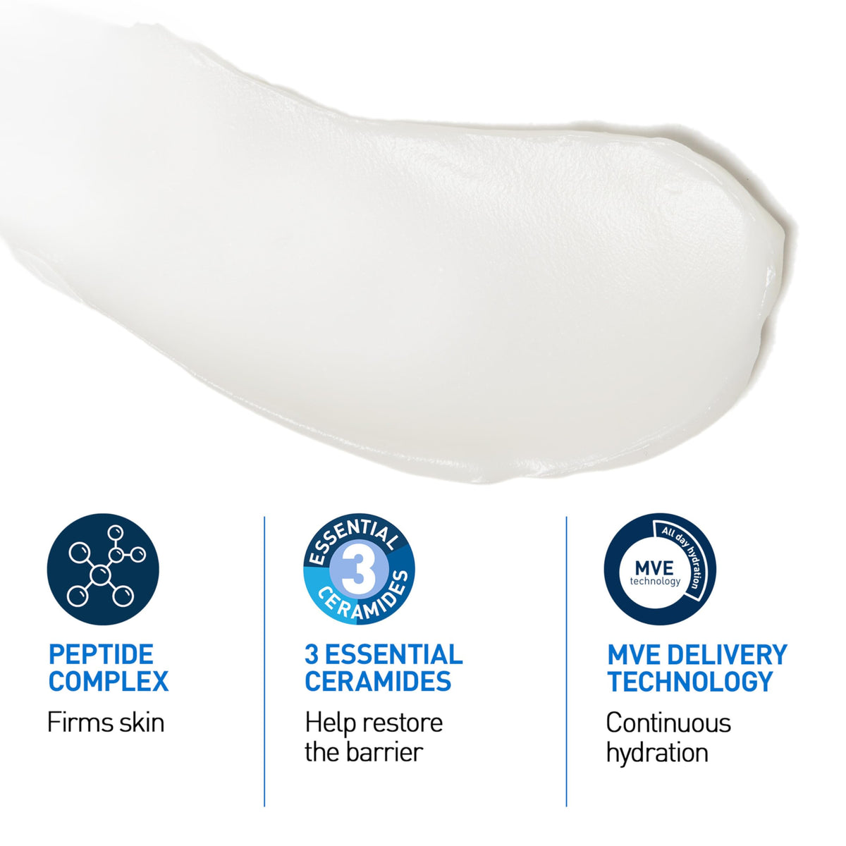 Side view of CeraVe skin renewing cream box displaying full product ingredients list