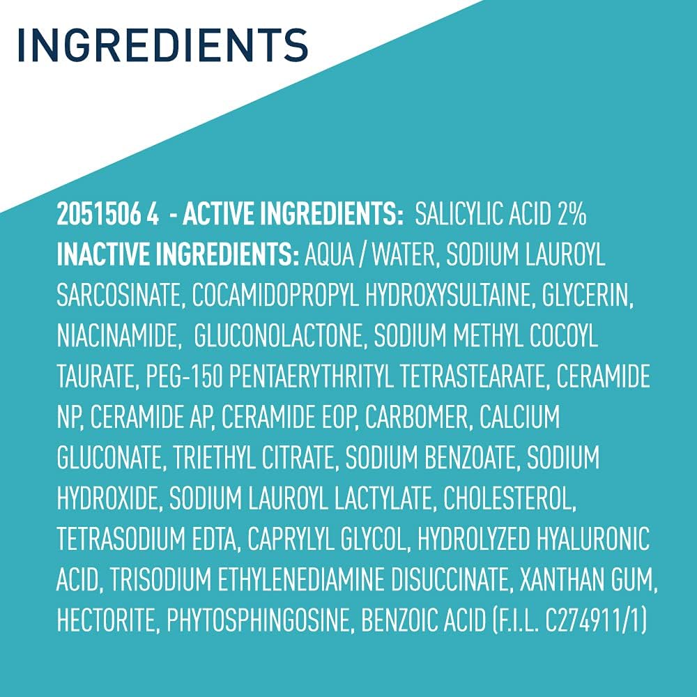 Authentic CeraVe skincare imported packaging highlights for daily acne defense treatment