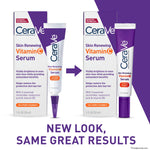 CeraVe skin renewing antioxidant serum bottle showing ingredients list