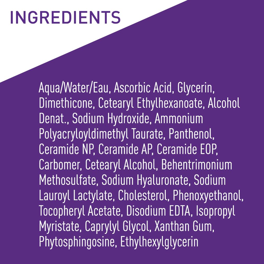 Fragrance free non comedogenic vitamin c facial formula displayed upright