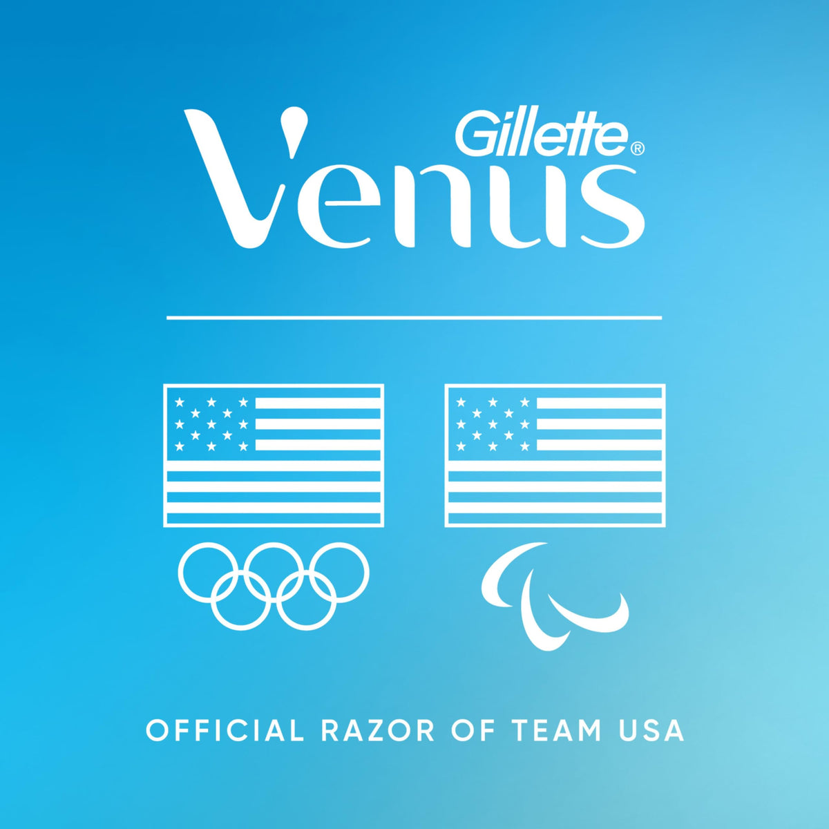 Authentic USA imported Gillette Venus Gold razor retail packaging side view