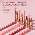 USA imported Charlotte Tilbury Lip Cheat Lip Liner Pencil packaging back view showing ingredients.