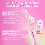 Glow Recipe Watermelon Sunscreen applied on face zero white cast