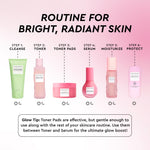 Top view of Glow Recipe fragrance-free exfoliating pads inside open container