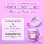 Glow Recipe Korean skin care hydrating facial moisturizer label closeup