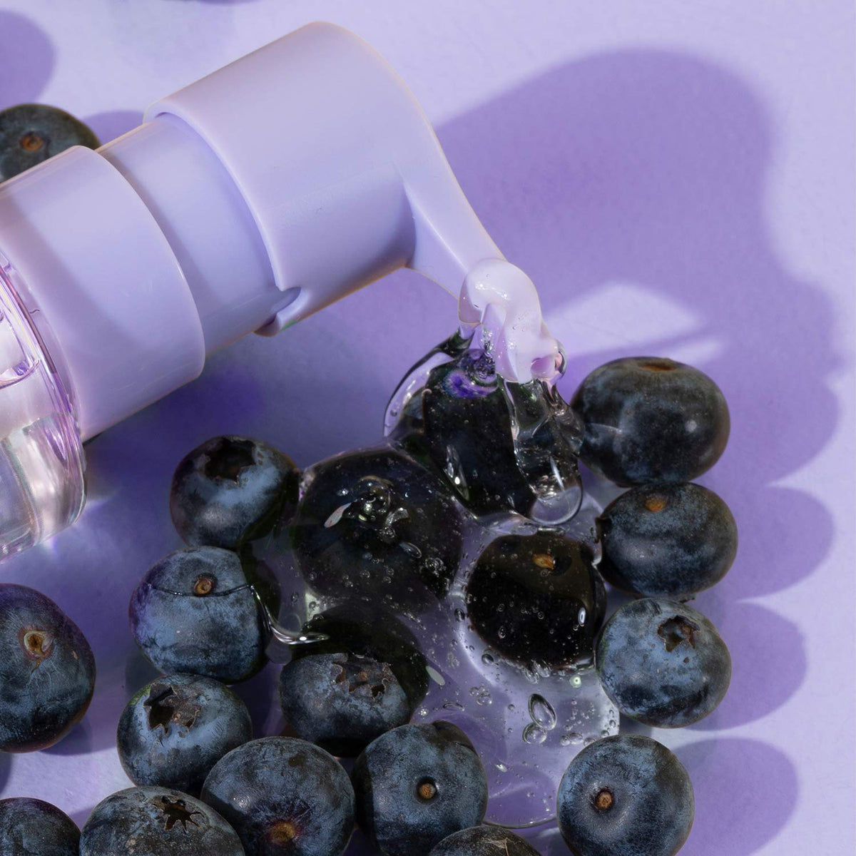 Back label of Glow Recipe Blueberry Bounce face wash showing authentic ingredients and usage instructions