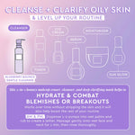Glow Recipe Blueberry Bounce clarifying mask gel texture demonstration