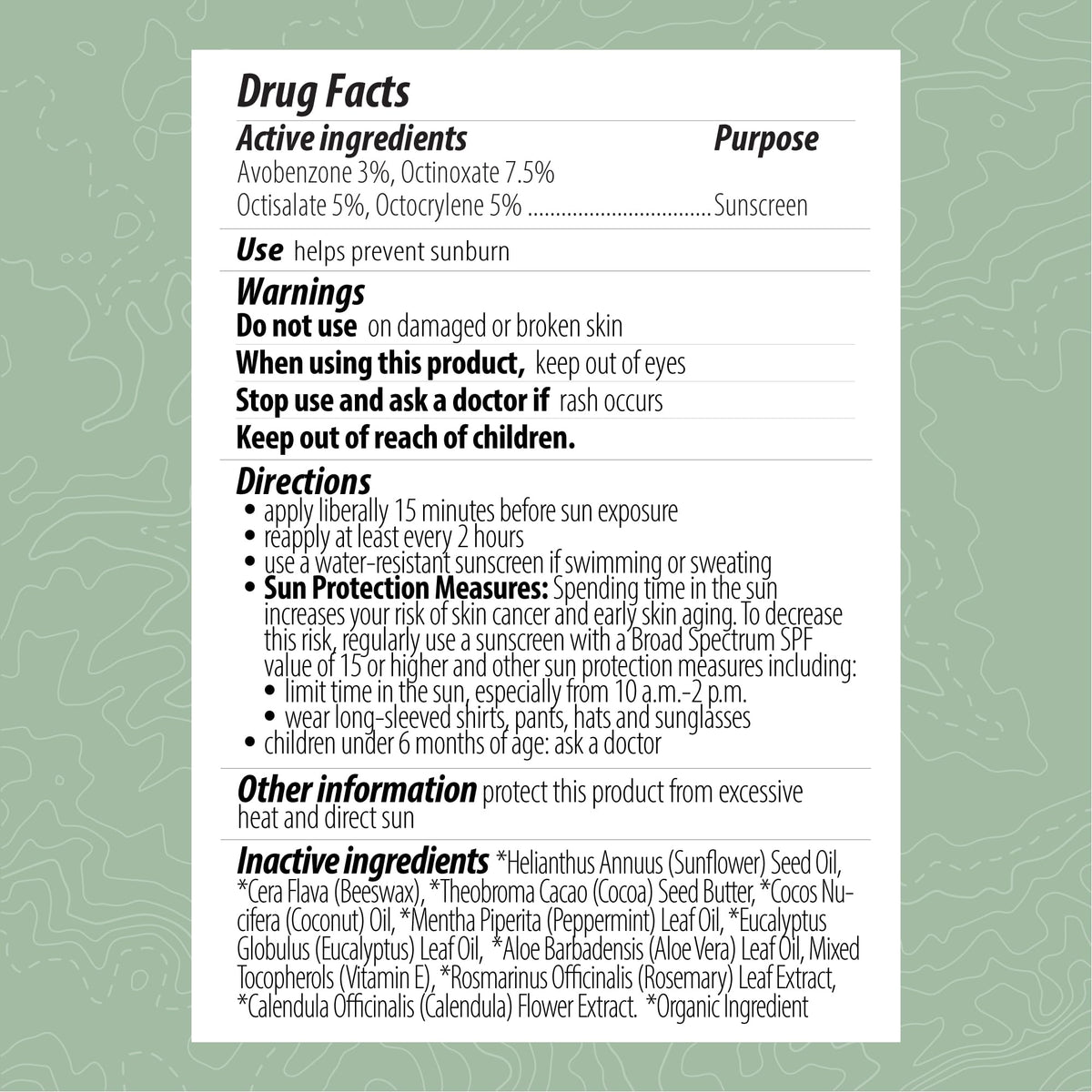 Hiker's Gold SPF 15 lip balm for sun and wind protection