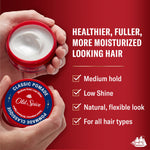 Old Spice medium hold low shine pomade two pack jars for men grooming