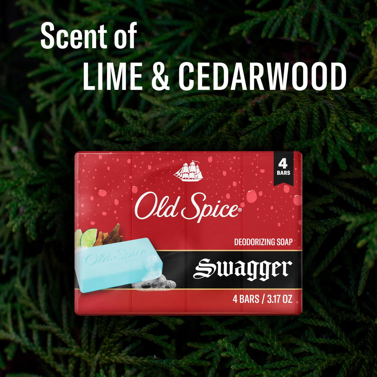 Premium imported Old Spice Swagger three point seventeen ounce bars