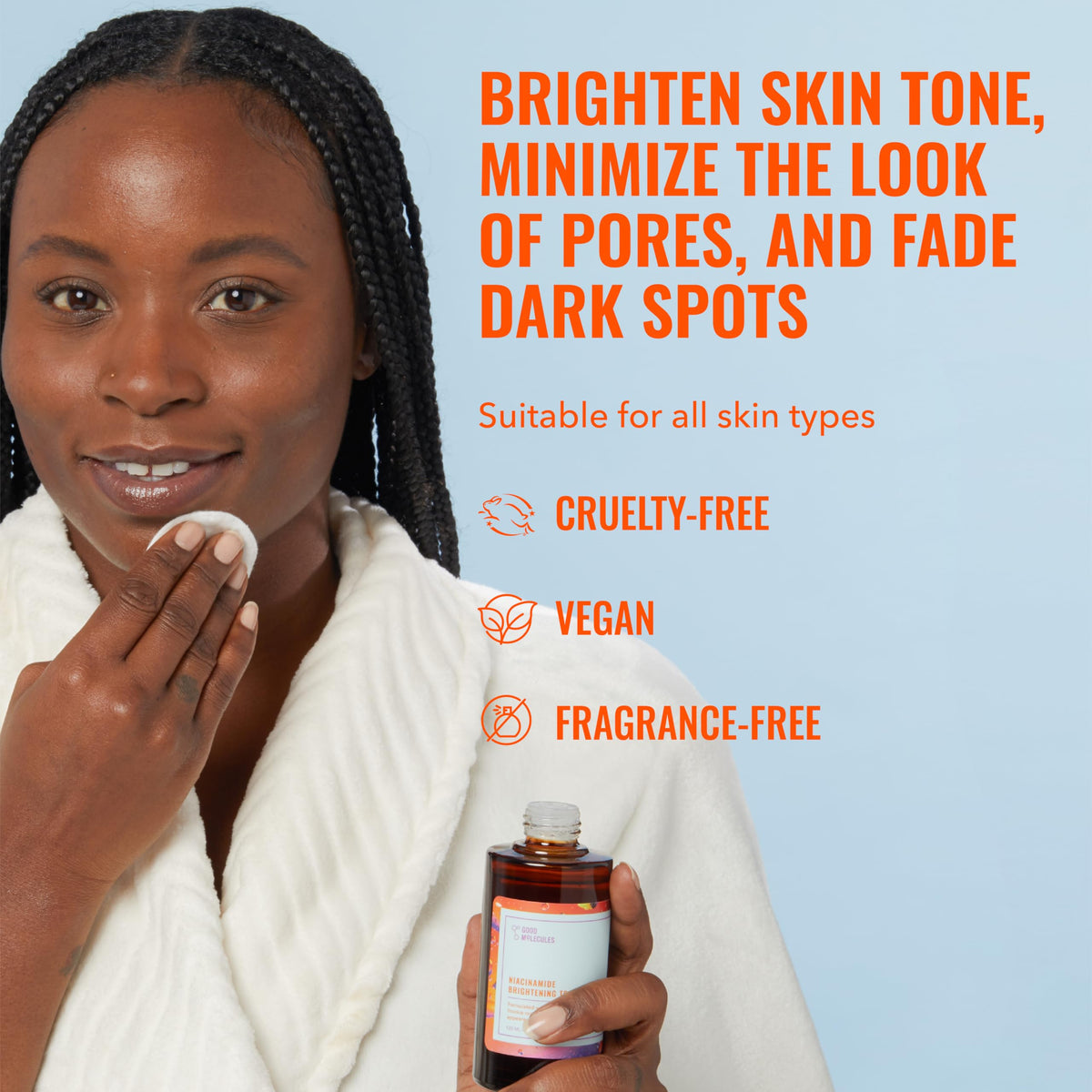Authentic imported USA skincare toner bottles for glowing skin.