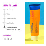 The imported mineral face sunblock displayed neatly alongside clean lifestyle skincare elements.