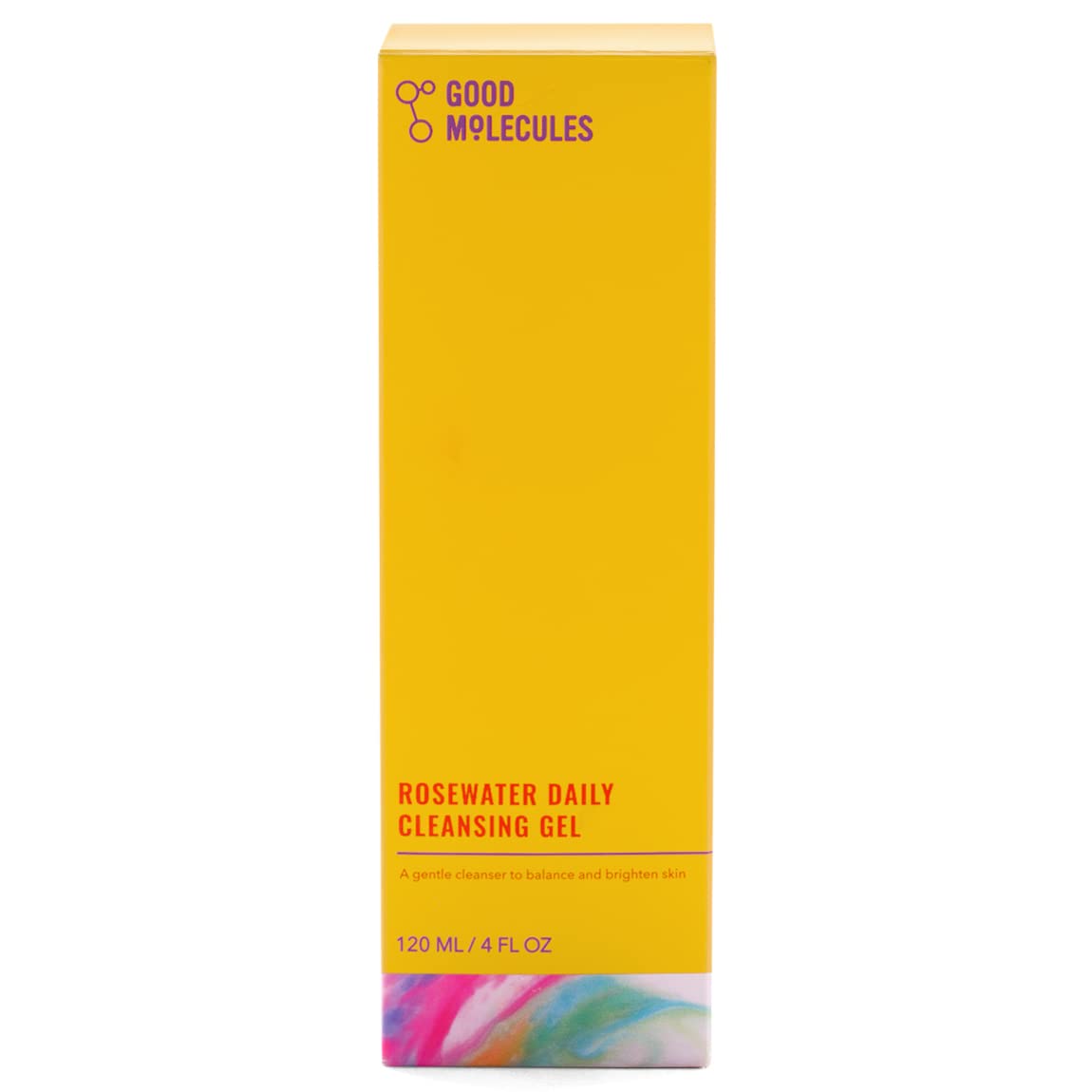 Good Molecules hydrating face wash with rosewater and pineapple extract for daily skincare.