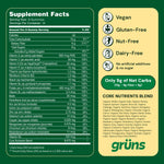 USA imported Grüns comprehensive adults health supplement packaging details