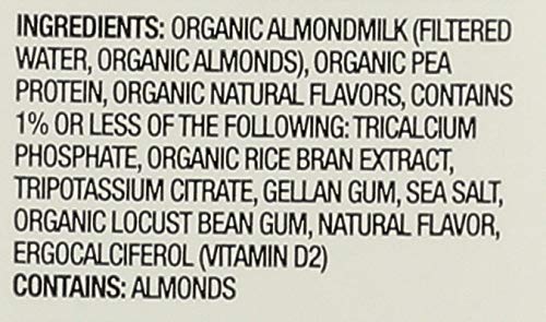 Pouring organic vanilla almond milk into breakfast cereal bowl