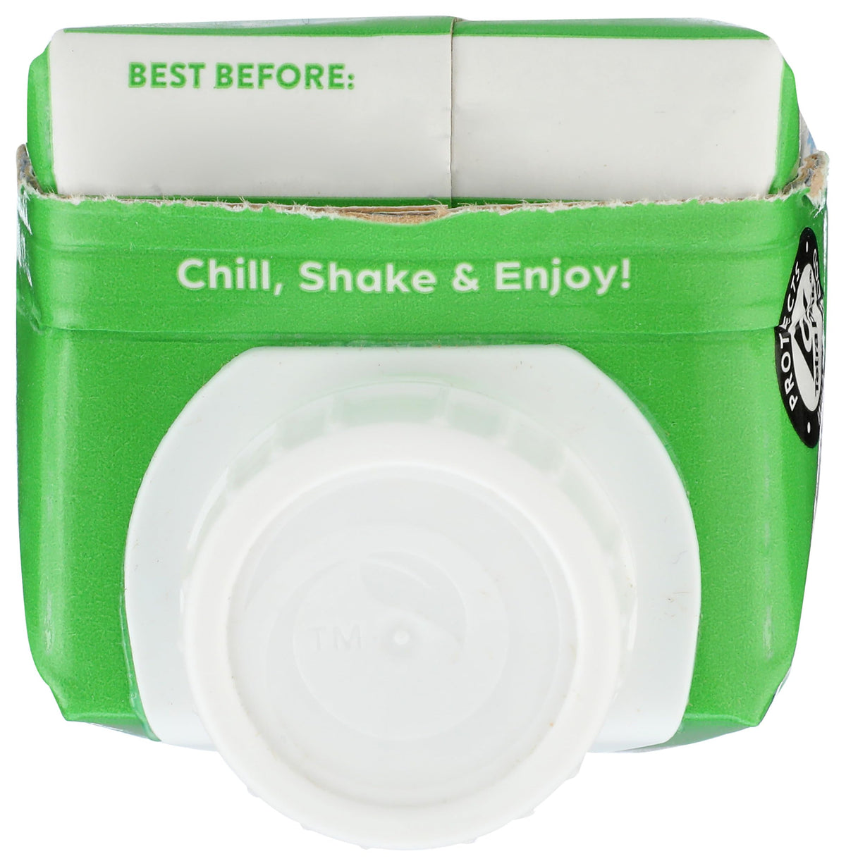 Orgain kids nutrition shake carton isolated on clean background illustrating certified organic seals