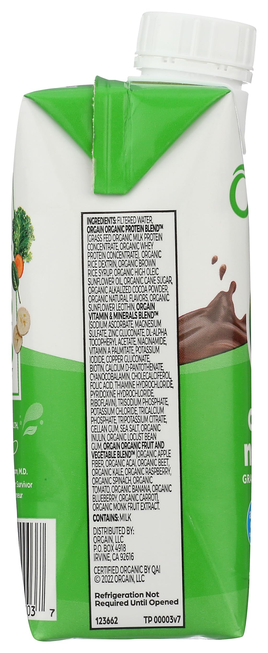 Orgain Organic Fruit And Veggie Blend Highlight Graphic